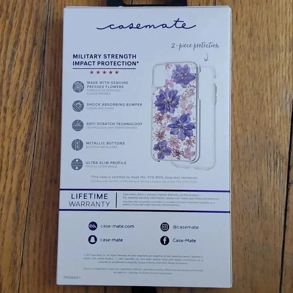 CASE- MATE KARAT PETALS IPHONE X - Picture 2 of 3